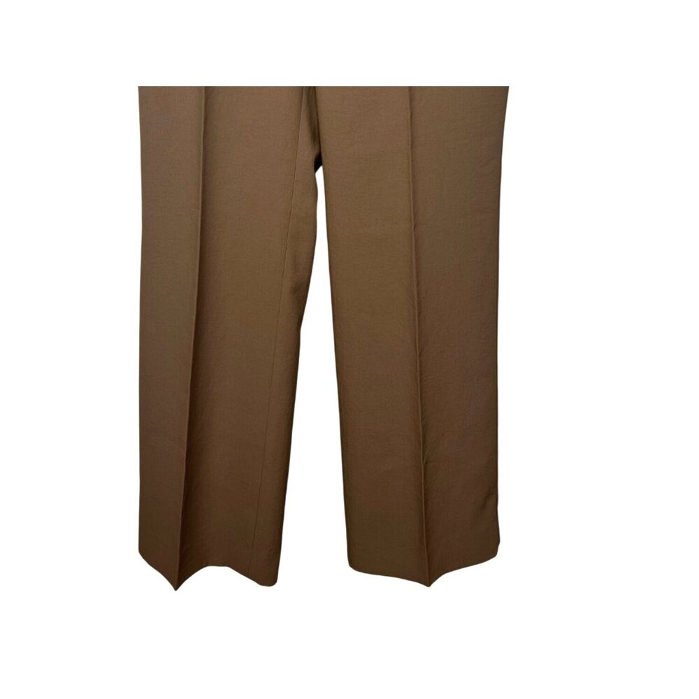Anne Klein Womens Nutmeg Crinklette Straight Leg Pants Size 2P - Picture 10 of 15